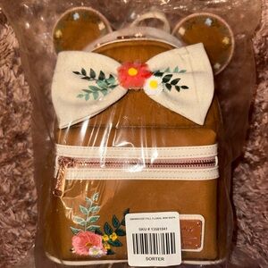 BNWT Disney Loungefly Fall Floral Mini Backpack